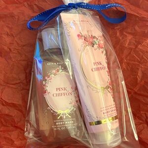 Bath & Body Works Pink Chiffon Body Wash and Cream Duo